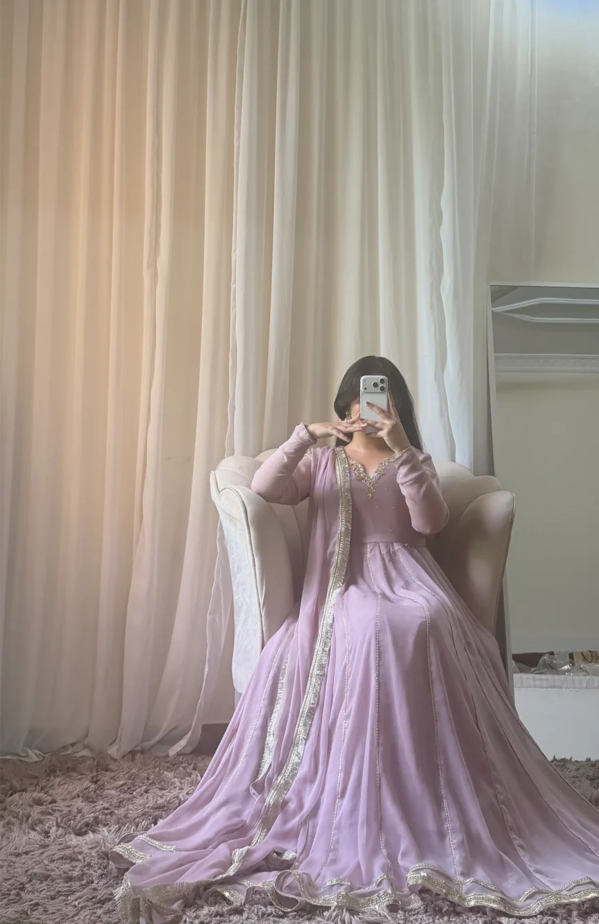 Blush Bloom Chiffon Frock